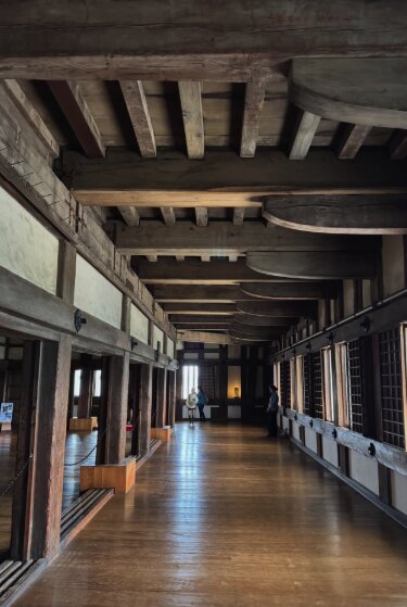Himeji Castle wooden interior structure